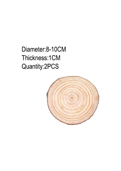 2 Adet 8-10CM Tarzı 1 Paket Bitmemiş Ahşap Çam Doğal Yuvarlak Ahşap Dilimleri Daireler Ağaç Kabuğu ile Parti Düğün Dıy El Sanatları Için Günlük Diskler Boyama Aralık (Yurt Dışından)