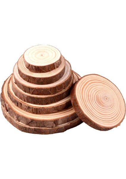 2 Adet 8-10CM Tarzı 1 Paket Bitmemiş Ahşap Çam Doğal Yuvarlak Ahşap Dilimleri Daireler Ağaç Kabuğu ile Parti Düğün Dıy El Sanatları Için Günlük Diskler Boyama Aralık (Yurt Dışından)