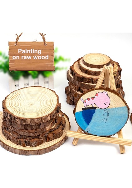 2 Adet 8-10CM Tarzı 1 Paket Bitmemiş Ahşap Çam Doğal Yuvarlak Ahşap Dilimleri Daireler Ağaç Kabuğu ile Parti Düğün Dıy El Sanatları Için Günlük Diskler Boyama Aralık (Yurt Dışından)