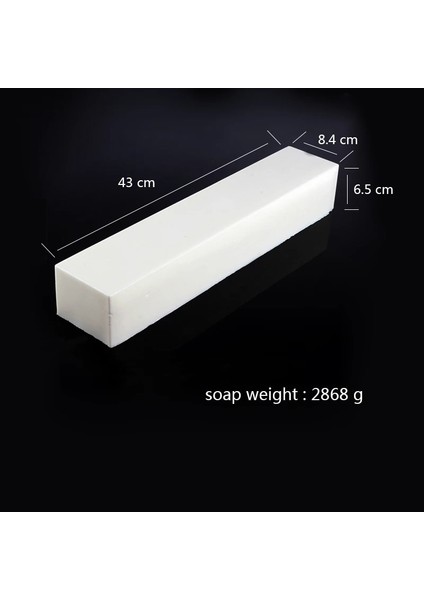43 x 8,4 x 6,5 cm Stili Nicole Silikon Sabun Kalıbı Dikdörtgen Beyaz Liner Kalıp El Yapımı Yapma Aracı Için (Yurt Dışından)