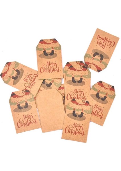 No.20 Tarzı Ristmas Tarzı Kraft Beyaz Kağıt Etiketleri El Yapımı Dıy Kek Çanta Asmak Etiketi Hediye Sarma Malzemeleri Etiketleri (Yurt Dışından)