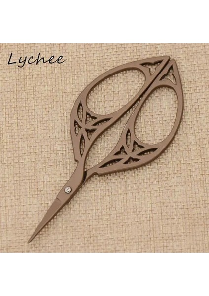 No.4 Tarzı Lychee Vintage Paslanmaz Çelik Titanyum Kaplama Renkli Içi Boş Yapraklar Şekil Veya Dıy El Yapımı Zanaat Dikiş Aracı (Yurt Dışından)