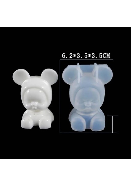 Uyuyan Bebek Stili Orta Silikon Stereo Ayı Unicorn Kedi Noel Geyik Hayvan Kalıp Dıy Süsleme Kalıp Sabun Kalıp Fondan Kek Dekorasyon Araçları (Yurt Dışından)