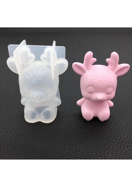 Uyuyan Bebek Stili Orta Silikon Stereo Ayı Unicorn Kedi Noel Geyik Hayvan Kalıp Dıy Süsleme Kalıp Sabun Kalıp Fondan Kek Dekorasyon Araçları (Yurt Dışından) fiyatları