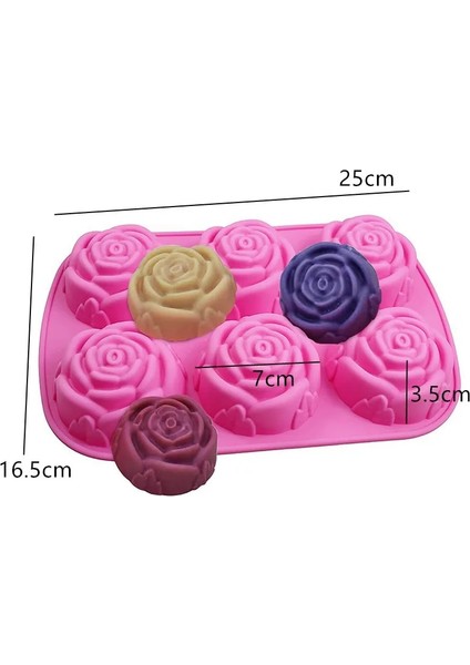 No.6 Tarzı 3D El Yapımı Silikon Sabun Kalıpları Arı Petek Çikolata Bisküvi Buz Küpü Yapma Kalıp Araçları Dıy Çiçek Şekli Sabun Reçine El Sanatları (Yurt Dışından)