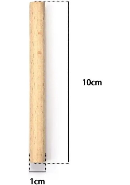 10 Adet 10CMX1CM Tarzı Pcsset Doğal Kayın Ahşap Çubuklar Çubuklar Dıy El Sanatları Için Premium Dayanıklı Ahşap Dübel Bina Modeli Ağaç Işleme Ev Dekorasyonu (Yurt Dışından)