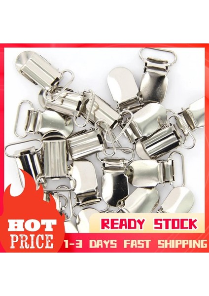 Sıcak 20 x Parantez Klipsleri Askı Kancaları Gümüş Renkli (Yurt Dışından)