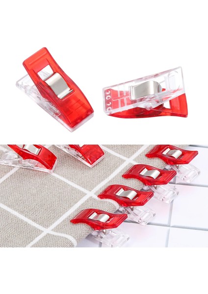 30 Adet Tarzı Adet Dıy Karışık Plastik Patchwork Klipler Dikiş Craft Kumaş Örgü Kelepçeleri Ev Konfeksiyon Klipleri Tutucu Ofis Ataşları (Yurt Dışından)