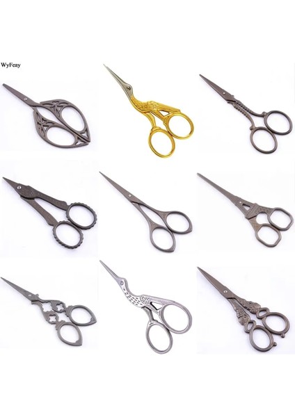Yeşil Stil Çapraz Dikiş Retro Vintage Antik Ince Dikiş Kuyruk Nakış El Sanatları Dıy Ev Kumaş Kesim Trim Kesme Dıy Aracı (Yurt Dışından)