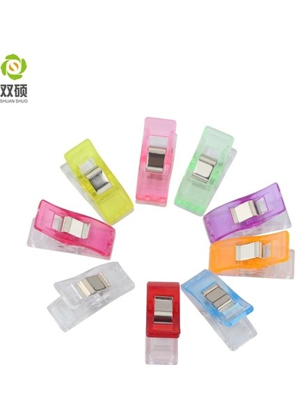 G 20PCS Tarzı Shuanshuo Plastik Klipler Dikiş Lear Dikiş El Sanatları Yorgan Bağlama Plastik Klipler Kelepçeler Paketi Harika Plastik Klipler (Yurt Dışından) fiyatları
