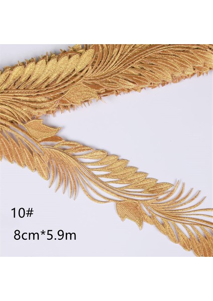 9 Gümüş Tarzı 4 Meterlot Cos Kostüm Nakış Dantel Trim Altın Gümüş 3.5cm Sahne Performansı Elbise Diy Aplike Yama Kumaş Aksesuarları (Yurt Dışından) modelleri