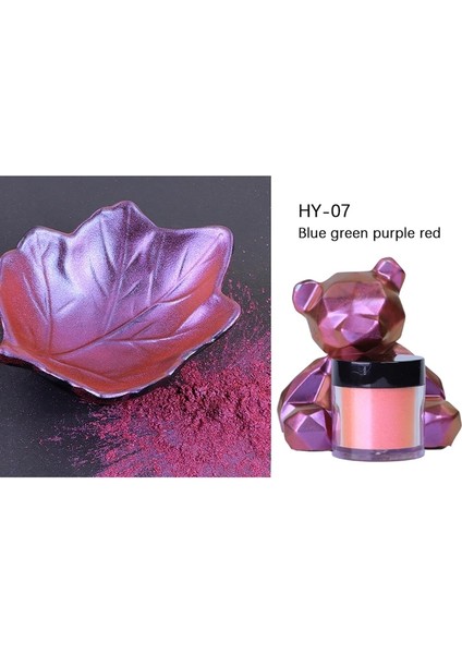 No.7 Tarzı Yeni Renk Değişen Hafif Toz Dıy Epoksi Manikür Pigment Makyaj Göz Farı Renk Değiştiren Pigment Dolgu Takı Yapımı Aracı (Yurt Dışından)