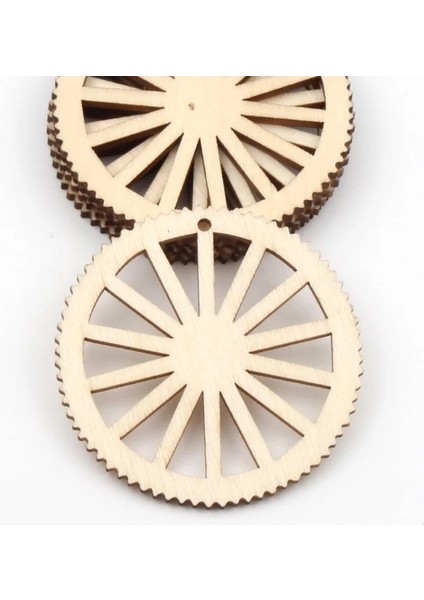 B02627-4 Stili Tekerlek Dişli El Yapımı Ahşap Ev Dekorasyonu Yuvarlak Boyama Ahşap Scrapbooking Diy Crafts Aksesuar 50MM (Yurt Dışından)