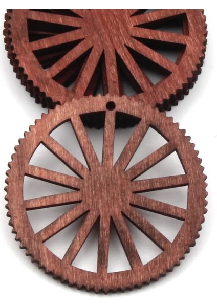 B02627-4 Stili Tekerlek Dişli El Yapımı Ahşap Ev Dekorasyonu Yuvarlak Boyama Ahşap Scrapbooking Diy Crafts Aksesuar 50MM (Yurt Dışından)