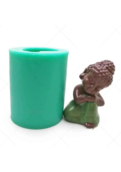 Erik Tarzı 3D Buda Statu Silikon Kalıplar El Yapımı Sabun Mum Kalıp Kek Dekorasyon Araçları Çikolata Tatlı Pişirme Reçine Kalıp Sanat Hediye (Yurt Dışından)