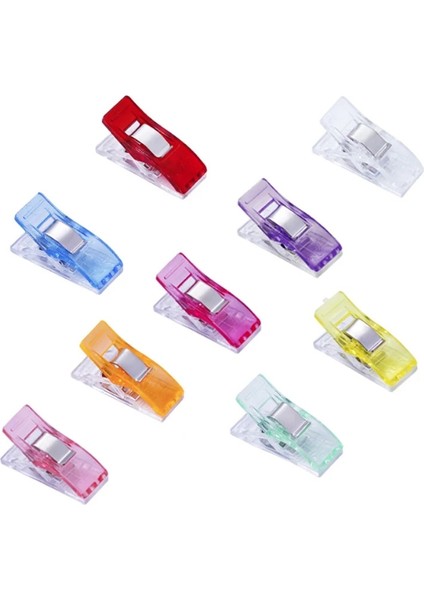 Mavi Stil Dikiş Klipsi Plastik Klips Kapitone El Dokuma Güvenlik Klipsi Çok Renkli Dikiş Klipsi Dikiş Malzemeleri Sabitleme Klipsi (Yurt Dışından)