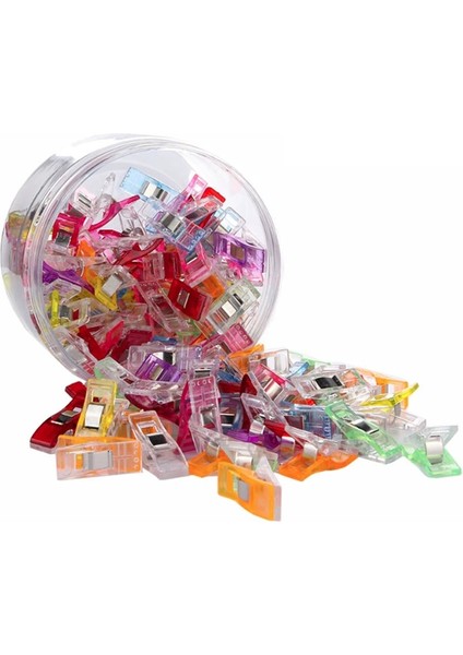 Mavi Stil Dikiş Klipsi Plastik Klips Kapitone El Dokuma Güvenlik Klipsi Çok Renkli Dikiş Klipsi Dikiş Malzemeleri Sabitleme Klipsi (Yurt Dışından)