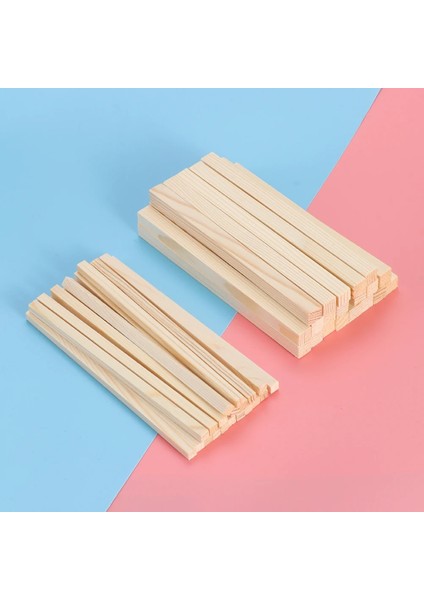 50 ADET-100X5MM Tarzı Adet Balsa Ahşap Çubuk Bitmemiş Woodcraft Kare Ahşap Sopa Dıy El Sanatları Için Yapı Modeli Ağaç Işleme Yeni (Yurt Dışından)