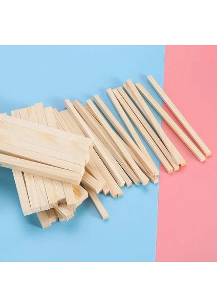 50 ADET-100X5MM Tarzı Adet Balsa Ahşap Çubuk Bitmemiş Woodcraft Kare Ahşap Sopa Dıy El Sanatları Için Yapı Modeli Ağaç Işleme Yeni (Yurt Dışından)