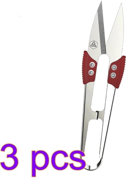 3 Adet Tarzı Et Paslanmaz Çelik Iplik Makası Kesme Dikiş Veya Makasları Çapraz Dikiş Veya Nakış Veya U Iplik Veya (Yurt Dışından)