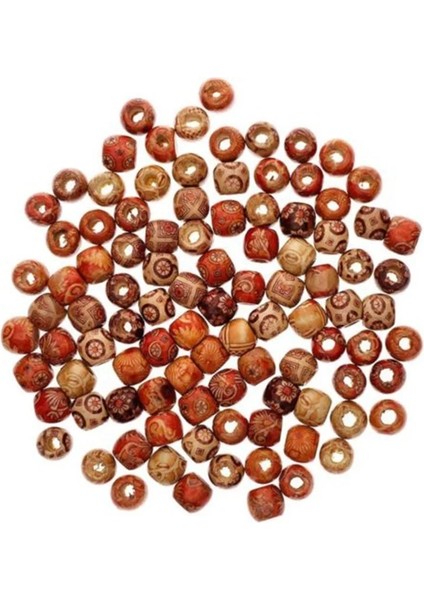 12 mm Tarzı Makrome Takı Yüzük Yapımı Için Yeni Karışık Büyük Delik Ahşap Boncuklar Dayanıklı Dıy Bilezikler Kolyeler Saç Yüzükleri Ahşap Boncuk (Yurt Dışından)