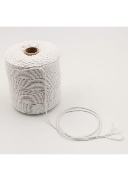 2 mm 340 M Ağırlık Stili 2mm Doğal Bej Yumuşak Pamuk Kordon Halat Craft Makrome Artisan Dize Dıy El Yapımı Bağlama Ipliği Kordon Halatı (Yurt Dışından) modelleri