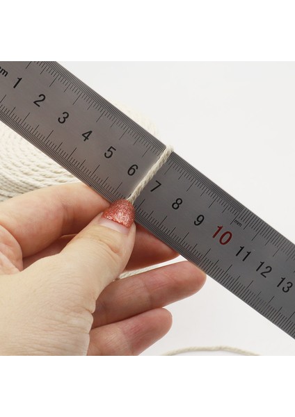 2 mm 340 M Ağırlık Stili 2mm Doğal Bej Yumuşak Pamuk Kordon Halat Craft Makrome Artisan Dize Dıy El Yapımı Bağlama Ipliği Kordon Halatı (Yurt Dışından) indirimleri