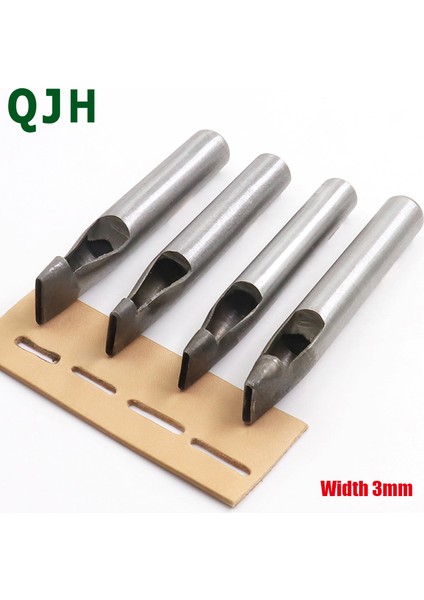 10MMX3MM Stili Genişlik 3mm Deri Oval Şekil Delik Delme Oval Açı Aralığı Kemer Delme Araçları Dıy Craft Deri Zımba Delik Delme Aracı (Yurt Dışından)
