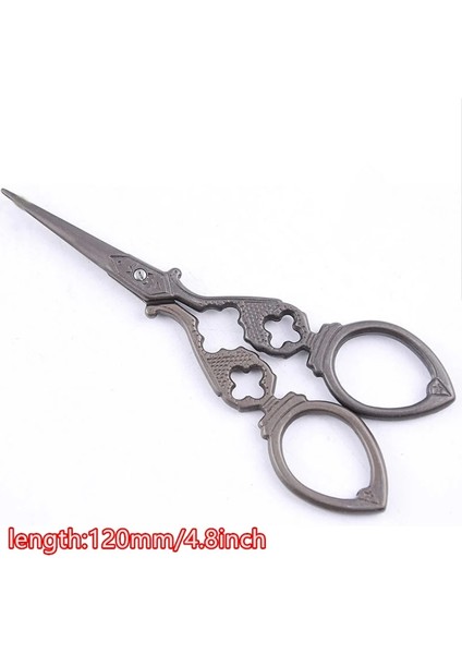 120 mm 4.8 Inç Stili Çapraz Dikiş Retro Vintage Antik Ince Dikiş Kuyruk Nakış El Sanatları Dıy Ev Kumaş Kesim Trim Kesme Dıy Aracı (Yurt Dışından)