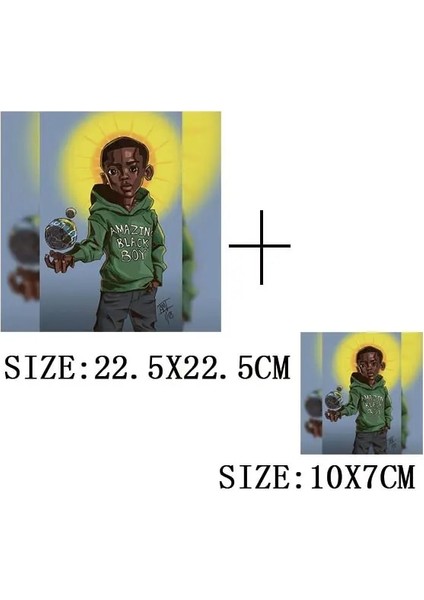 D-271-1-2 Stili Güzel Afrika Bayan Termo Transferi Etiket Giysiler Üzerinde Dıy Demir On Yamalar Giyim Yıkanabilir Kadın T-Shirt Yama Aplike (Yurt Dışından)