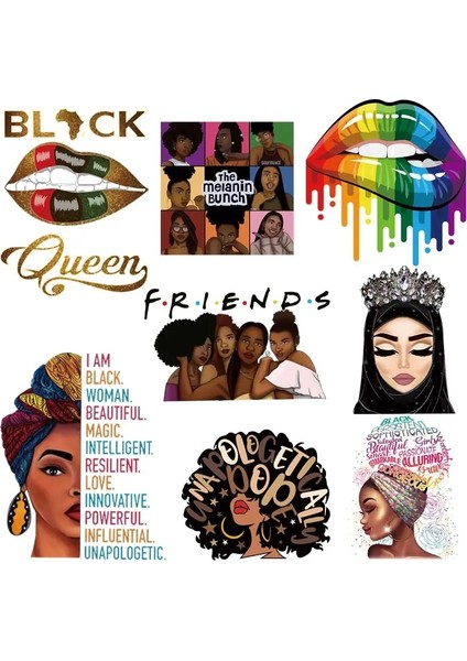 D-271-1-2 Stili Güzel Afrika Bayan Termo Transferi Etiket Giysiler Üzerinde Dıy Demir On Yamalar Giyim Yıkanabilir Kadın T-Shirt Yama Aplike (Yurt Dışından) fiyatları