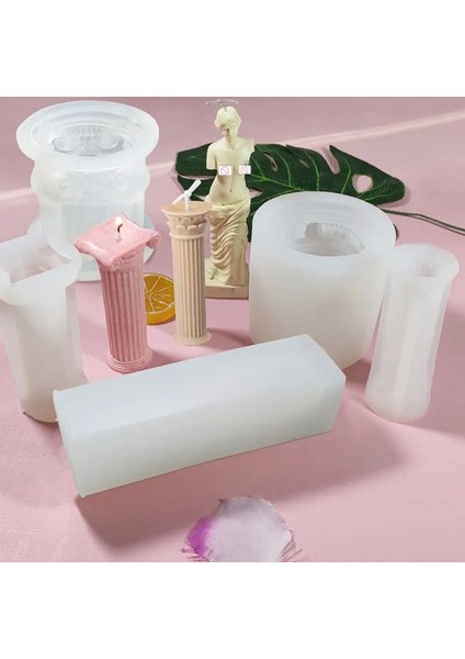 F Stili Dıy Sanat Kadın Heykeli Venüs Silikon Mum Kalıpları Alçı Portre Kalıp Heykel Kalıp Mum Buzlu Kek Çikolata Yapma Kalıp (Yurt Dışından) indirimleri