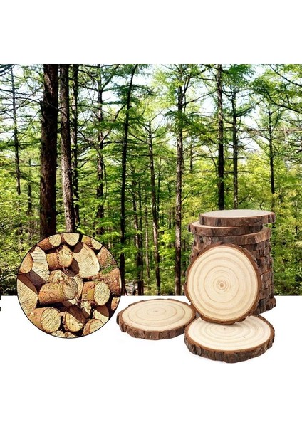 1 Adet 20-22CM Tarzı Sanat Dıy El Sanatları Noel Süsler Ev Masa Dekorasyon Için Ağaç Kabukları ile Doğal Bitmemiş Yuvarlak Ahşap Dilim (Yurt Dışından) modelleri
