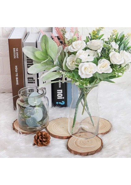 1 Adet 20-22CM Tarzı Sanat Dıy El Sanatları Noel Süsler Ev Masa Dekorasyon Için Ağaç Kabukları ile Doğal Bitmemiş Yuvarlak Ahşap Dilim (Yurt Dışından) fırsatları