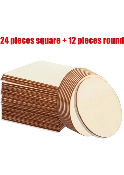 C Stili 10CM Ahşap Parçalar Dilimleri Ahşap Yuvarlak Kare Çocuklar Için Boş Dıy Boyalı Ahşap Düğün Ev Dekorasyon Kurulu (Yurt Dışından)