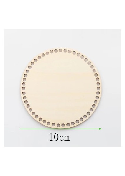 10CM Çapında Stil 3mm 6 Adet Ahşap Alt Sepet Tığ Işi cm Lazer Kesim Ahşap Bitmemiş Boş Kanaviçe Oyma Ahşap Döşeme Tahtası El Dokuması (Yurt Dışından)