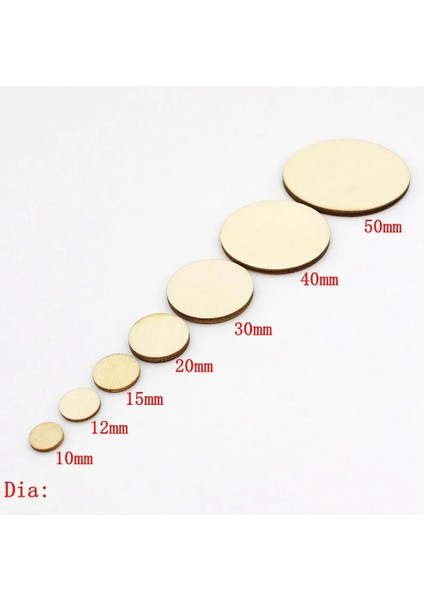 15MM 100 Adet Stil Adet mm Bitmemiş Ahşap Yuvarlak Daireler Yüzük Craft Kart Yapımı Scrapbooking Dıy Süsleme Sanatları Dekoratif El Sanatları (Yurt Dışından)