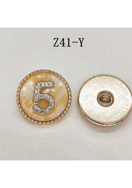 Z41-Y Stili 20MM Metal Düğmeler Boyalı Logo Üst Düzey Moda Giyim Rüzgarlık Takım Elbise Kazak Ceket Ev Dıy Dikiş Malzemeleri (Yurt Dışından)