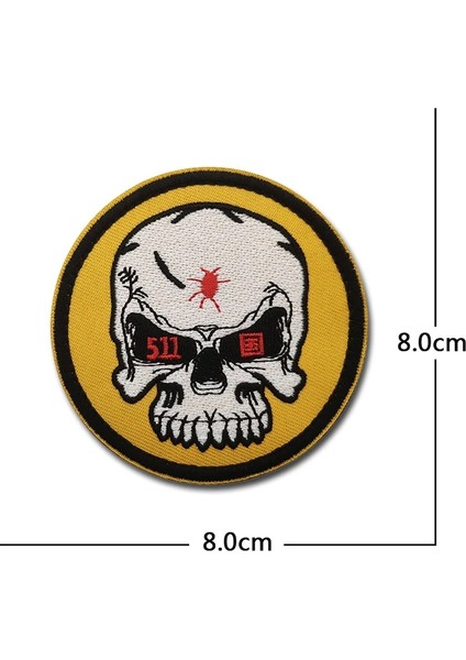 C15-19 Stili 3D Taktik Yelek Nakış 511BADGE Ordu Pvc Velcro Yamalar Askeri Kol Bandı Su Geçirmez Sırt Çantası Sticker Giyim Çanta Aplike (Yurt Dışından)