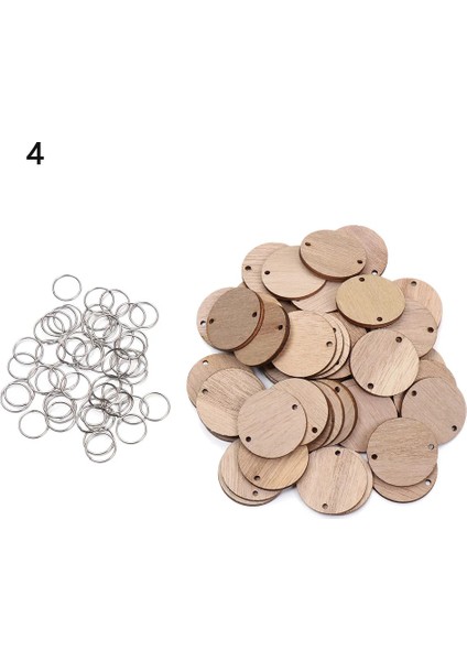 No.4 Tarzı Ahşap Daire Diskler Etiketleri Delikli Halka Klipler Doğum Günü Hatırlatıcı Takvim Için Görev Kurulu Plak Dıy Dekorasyon Sanat El Sanatları (Yurt Dışından)