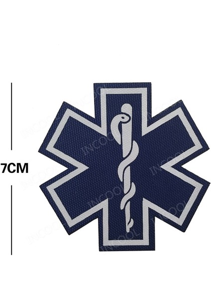 21 Yansıtıcı 7cm Stili Tıbbi Yansıtıcı Yamalar Medic Kauçuk 3D Pvc Paramedik Taktik Rozeti Doktor Çapraz Acil Kurtarma Işlemeli Yamalar (Yurt Dışından)