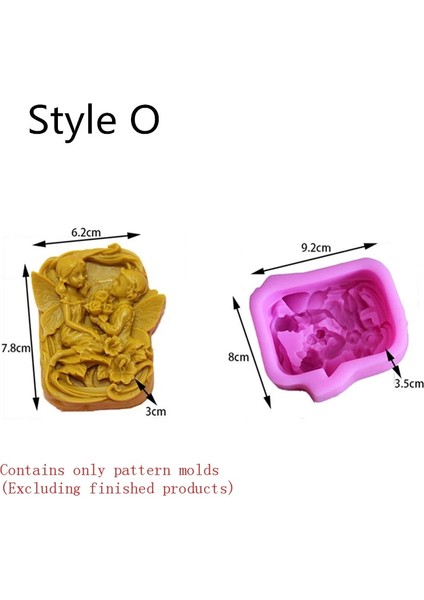 O-Melek Kız 5 Tarzı Sabun Yapımı Için Silikon Kalıp El Yapımı Sabun Kalıbı Kesme Kalıpları Silikon Pişirme Kalıpları Silikon Formlar Diy Yuvarlak Reçine Kalıp Silikon (Yurt Dışından)