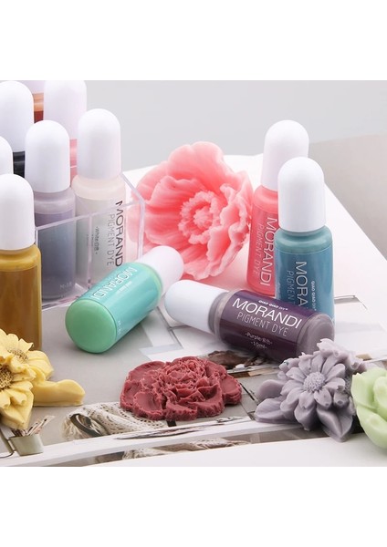 No.7 Tarzı 24 COLORS10ML Regments Dıy Uv Epoksi Reçine Kalıp Boyama Boya Morandi Sıvı Boya Mürekkep Alkol Renklendirici Takı Yapımı Araçları (Yurt Dışından)
