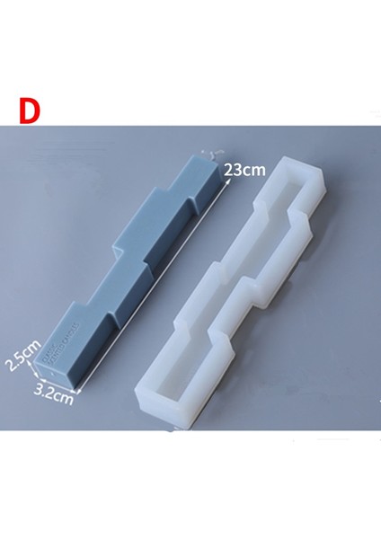 Kalıp-D Tarzı 3D Uzun Şekilli Silika Jel 3D Silikon Kalıplar Mum Yapımı Için Silikon Kalıp Malzemeleri Mumlar Için Balmumu Silikon Kalıpları Silikon Kalıpları (Yurt Dışından)
