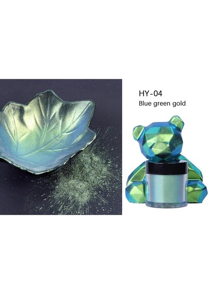 No.4 Tarzı Ayna Bukalemunlar Pigment Sedefli Epoksi Reçine Parıltılı Sihirli Renksiz Toz Reçine Renklendirici Mücevher Uv Regment (Yurt Dışından)