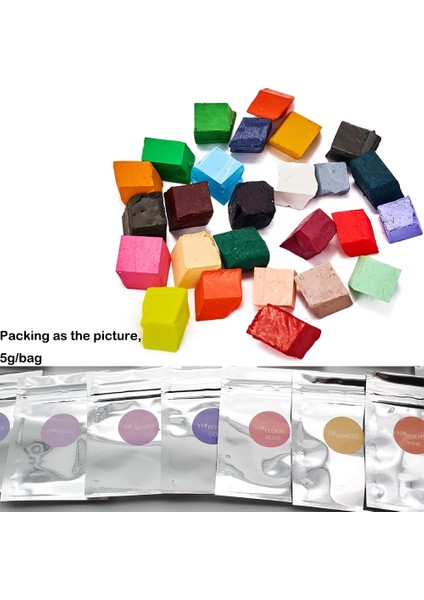 18 Mor Stil 34 Renk Mum Flake Katı Boyalar 5gbag Diy Soya Balmumu Pigment Araçları Aromaterapi Mum Hammaddesi Yapımı Için Doğal Toksik Olmayan (Yurt Dışından)