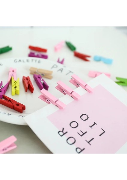 2.5cm Aşk 50PCS Tarzı 2.5cm Bahar Ahşap Klip Renk Doğal Renkli Yüksek Li Giyim Klibi Dıy El Yapımı Tatil Ev Partisi Dekorasyon Yeni (Yurt Dışından) indirimleri