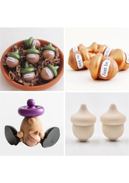 10 Adet Tarzı 3-4cm 20 Adet Ahşap Palamut Dıy El Sanatları Bitmemiş Ahşap El-Boyalı Oyuncak Araba Ahşap Günlük Renk Takı Aksesuarları Ev Dekorasyon Süsler (Yurt Dışından)