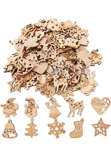 Kar Tanesi Stili Doğal Ahşap Süsler Noel Süslemeleri Ev Noel Ağacı Kar Tanesi Karışık Şekil Ahşap El Sanatları Scrapbooking (Yurt Dışından) fiyatları
