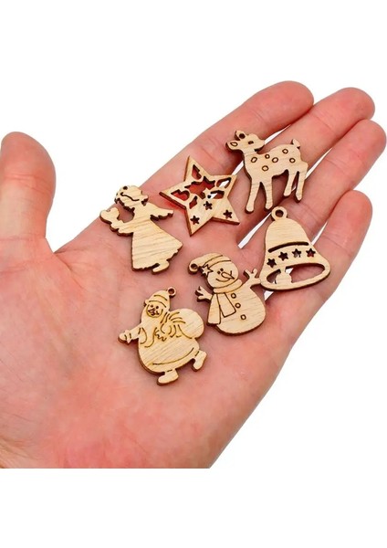 Kar Tanesi Stili Doğal Ahşap Süsler Noel Süslemeleri Ev Noel Ağacı Kar Tanesi Karışık Şekil Ahşap El Sanatları Scrapbooking (Yurt Dışından) modelleri